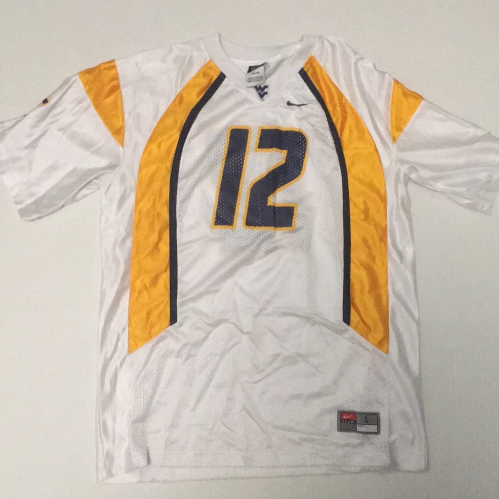 Nike WVU Youth L(16/18) Football Jersey